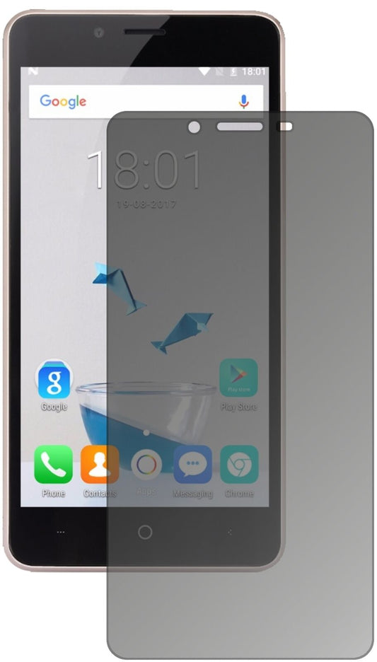 Blickschutzfolie von dipos passend für Leagoo Kiicaa Power, präziser Zuschnitt und blasenfrei montiert