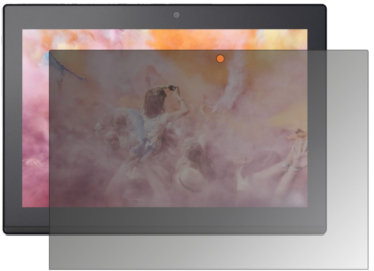 Blickschutzfolie von dipos passend für Lenovo Miix 320 10 Zoll, präziser Zuschnitt und blasenfrei montiert