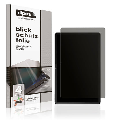 Blickschutzfolie von dipos passend für Lenovo Tab P12, präziser Zuschnitt und blasenfrei montiert