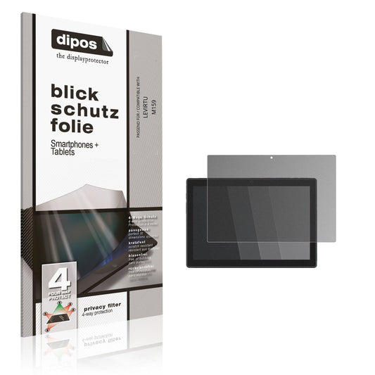 Blickschutzfolie von dipos passend für LEVIRTU M159, präziser Zuschnitt und blasenfrei montiert