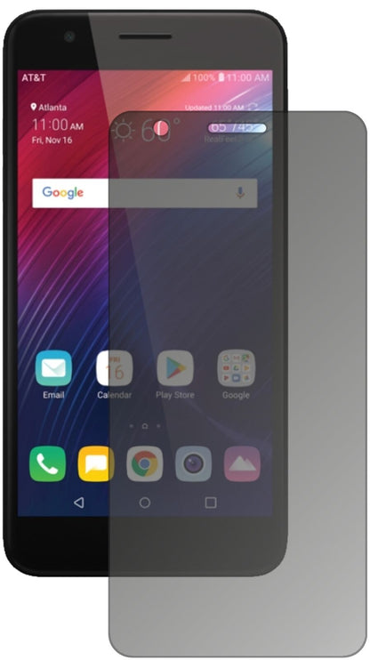 Blickschutzfolie von dipos passend für LG Phoenix Plus, präziser Zuschnitt und blasenfrei montiert