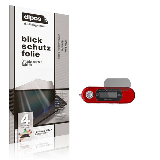 Blickschutzfolie von dipos passend für Lobamop MP3 Player, präziser Zuschnitt und blasenfrei montiert