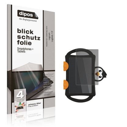 Blickschutzfolie von dipos passend für Logicom Logikids 11P, präziser Zuschnitt und blasenfrei montiert