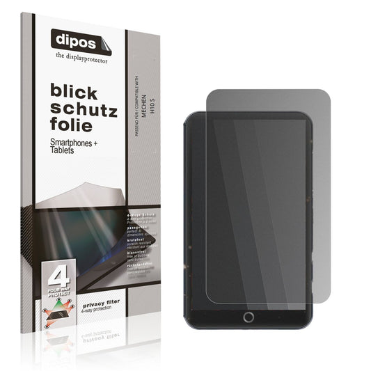 Blickschutzfolie von dipos passend für MECHEN H10 S, präziser Zuschnitt und blasenfrei montiert