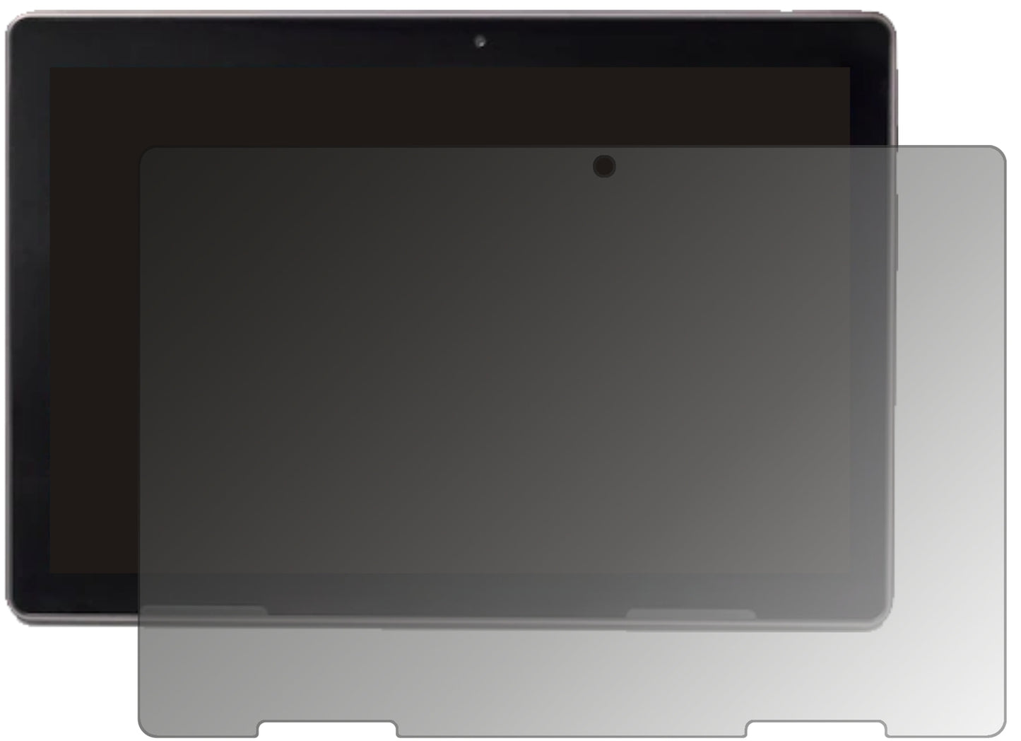 Blickschutzfolie von dipos passend für Medion LifeTab Education P10912, präziser Zuschnitt und blasenfrei montiert