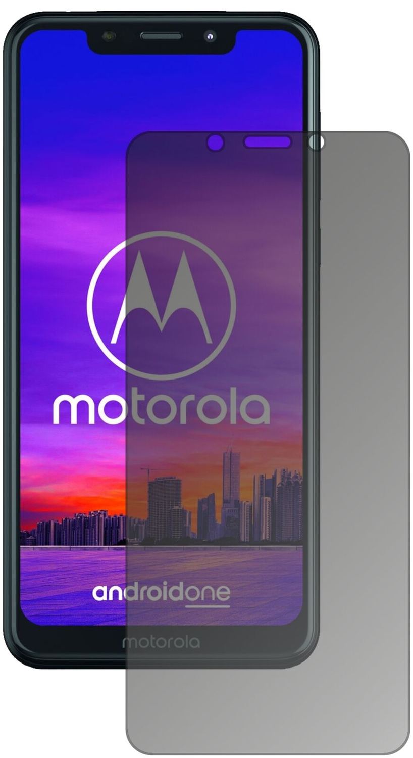Blickschutzfolie von dipos passend für Motorola One, präziser Zuschnitt und blasenfrei montiert
