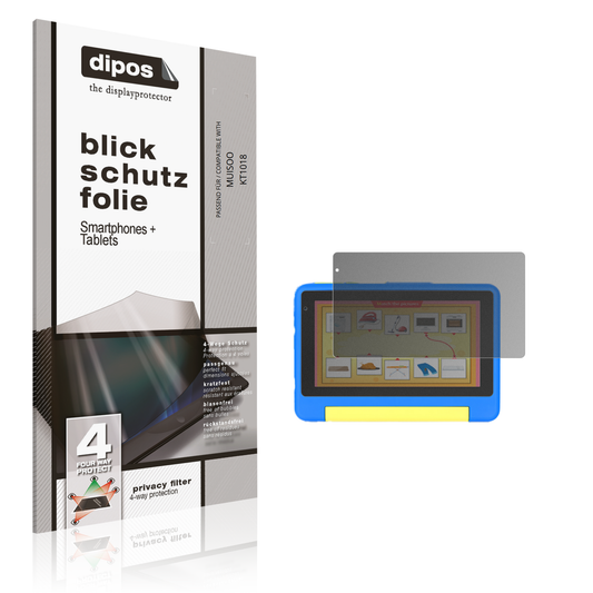 Blickschutzfolie von dipos passend für MUISOO KT1018, präziser Zuschnitt und blasenfrei montiert