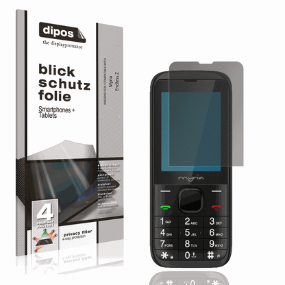 Blickschutzfolie von dipos passend für Myria Endless Z, präziser Zuschnitt und blasenfrei montiert