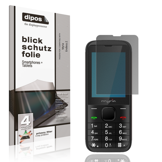 Blickschutzfolie von dipos passend für Myria Endless Z, präziser Zuschnitt und blasenfrei montiert