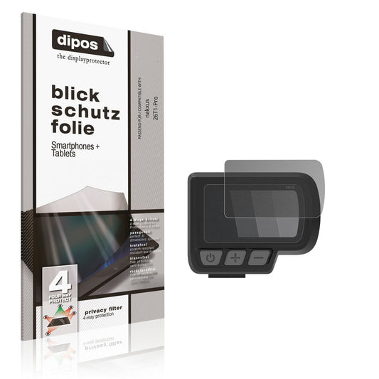 Blickschutzfolie von dipos passend für nakxus 26T1-Pro, präziser Zuschnitt und blasenfrei montiert