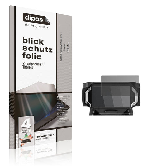 Blickschutzfolie von dipos passend für Navee UT5 Max, präziser Zuschnitt und blasenfrei montiert