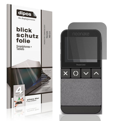Blickschutzfolie von dipos passend für Neonate N65 2.0, präziser Zuschnitt und blasenfrei montiert