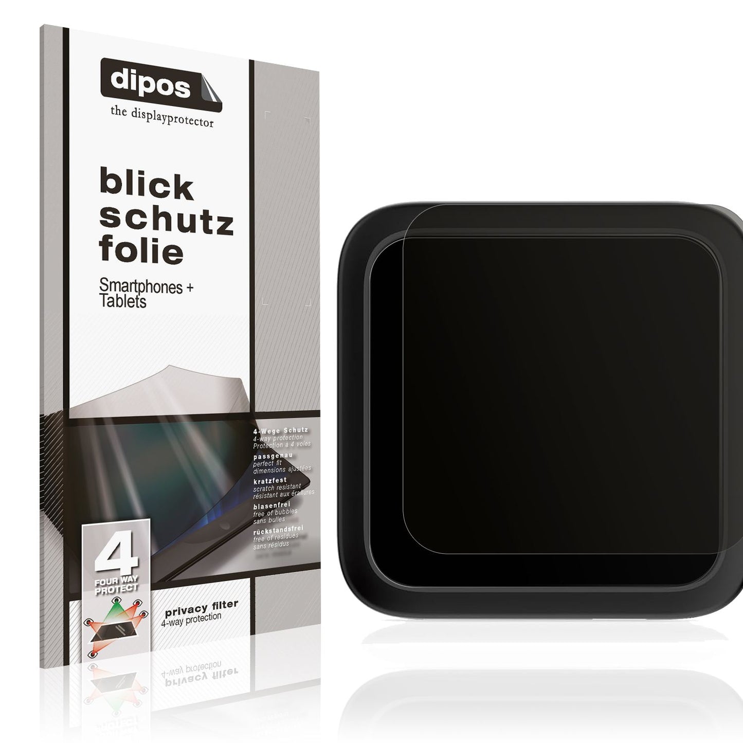 Blickschutzfolie von dipos passend für NetGear Night Hawk M6, präziser Zuschnitt und blasenfrei montiert