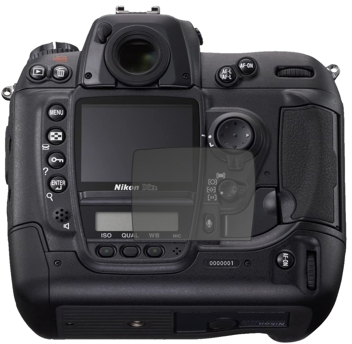 Blickschutzfolie von dipos passend für Nikon D2X, präziser Zuschnitt und blasenfrei montiert
