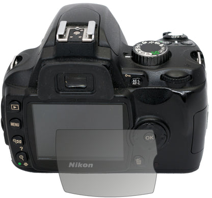 Blickschutzfolie von dipos passend für Nikon D60, präziser Zuschnitt und blasenfrei montiert