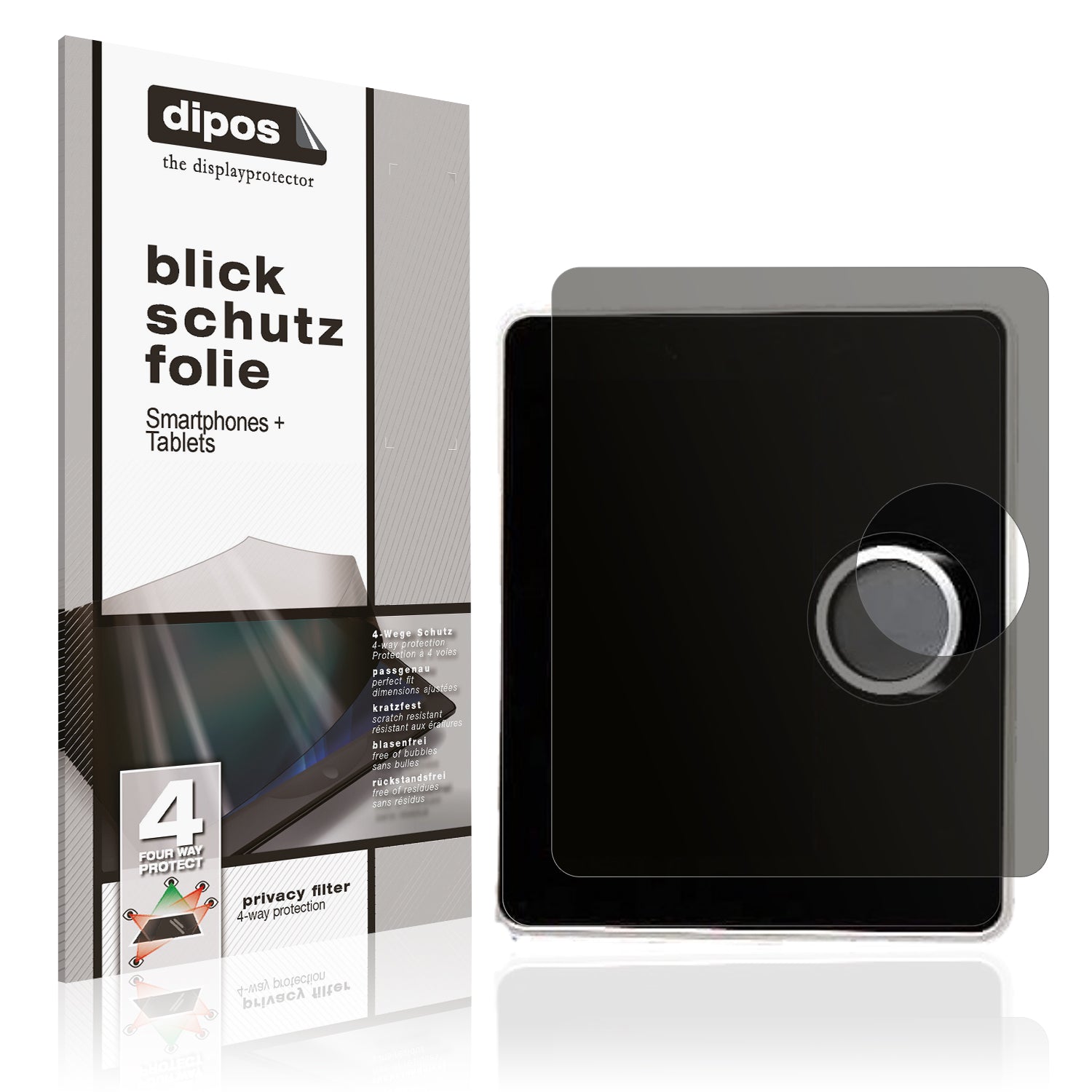 Blickschutzfolie von dipos passend für Nivona NICR 970, präziser Zuschnitt und blasenfrei montiert