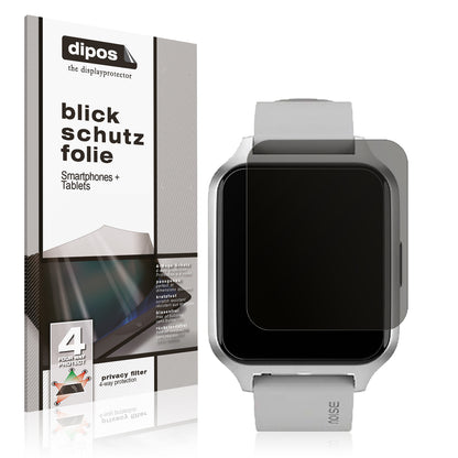 Blickschutzfolie von dipos passend für Noise Colorfit Brio, präziser Zuschnitt und blasenfrei montiert