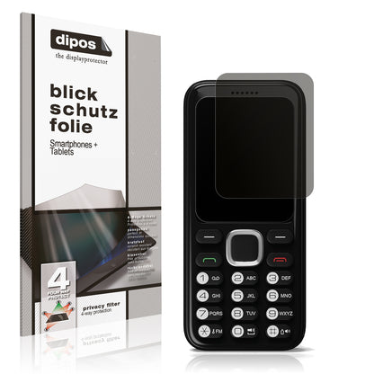 Blickschutzfolie von dipos passend für Oakcastle F100, präziser Zuschnitt und blasenfrei montiert