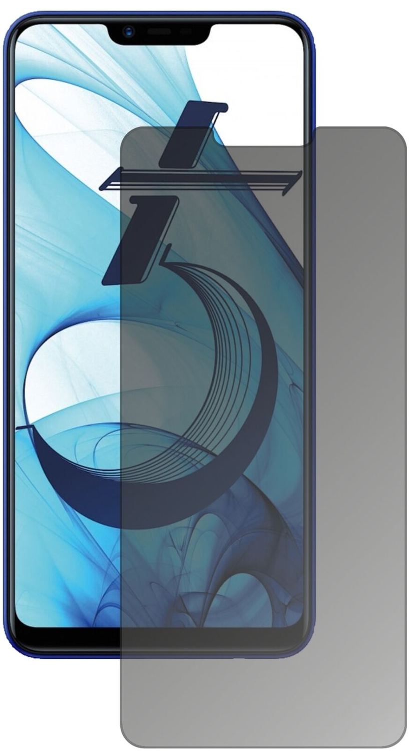 Blickschutzfolie von dipos passend für Oppo AX5, präziser Zuschnitt und blasenfrei montiert