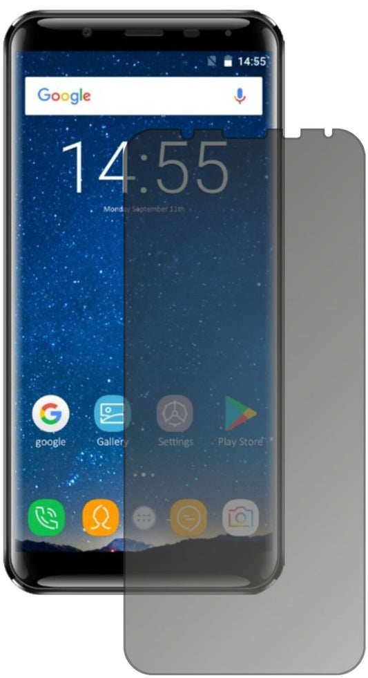Blickschutzfolie von dipos passend für Oukitel K5000, präziser Zuschnitt und blasenfrei montiert