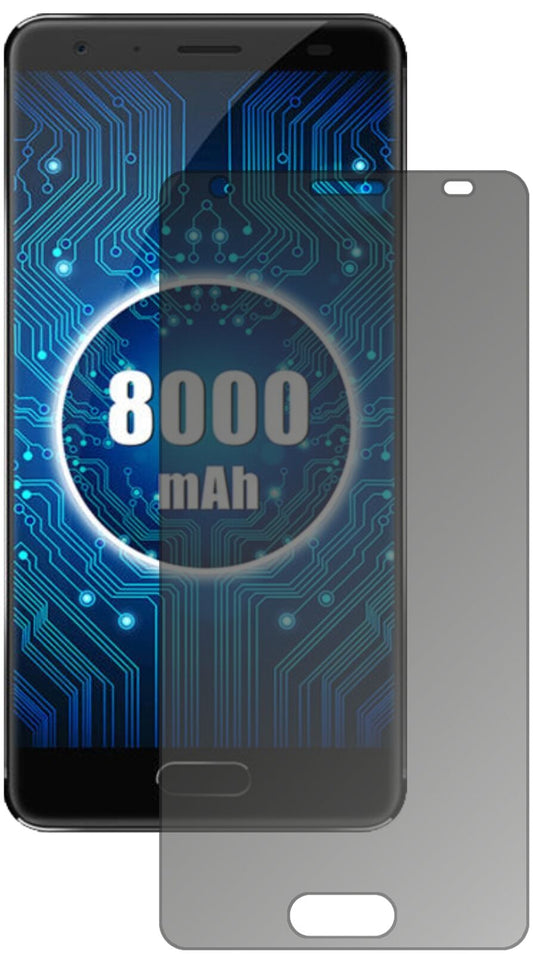 Blickschutzfolie von dipos passend für Oukitel K8000, präziser Zuschnitt und blasenfrei montiert