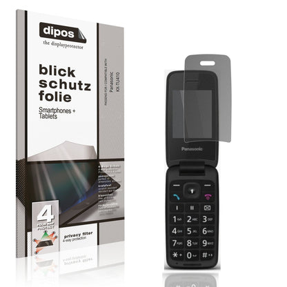 Blickschutzfolie von dipos passend für Panasonic KX-TU410, präziser Zuschnitt und blasenfrei montiert