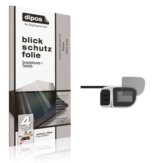 Blickschutzfolie von dipos passend für Pilipane TSDZ2 VLCD6, präziser Zuschnitt und blasenfrei montiert