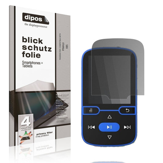 Blickschutzfolie von dipos passend für PINHUI X85, präziser Zuschnitt und blasenfrei montiert