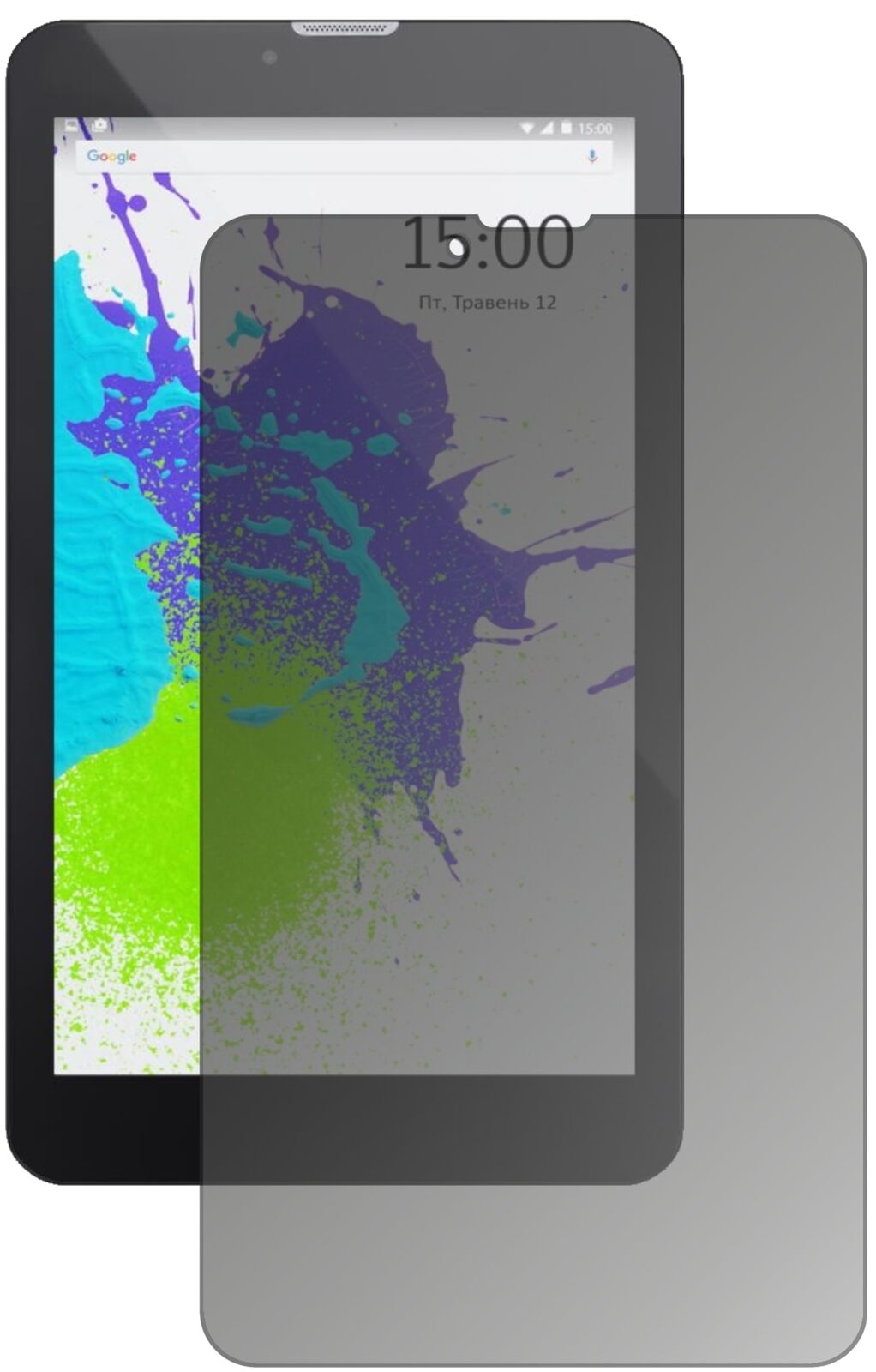 Blickschutzfolie von dipos passend für Pixus Touch 7 3G, präziser Zuschnitt und blasenfrei montiert