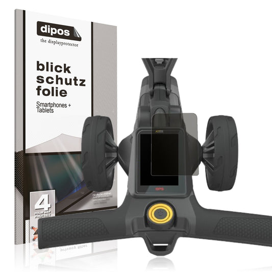 Blickschutzfolie von dipos passend für PowerKaddy Ct10, präziser Zuschnitt und blasenfrei montiert