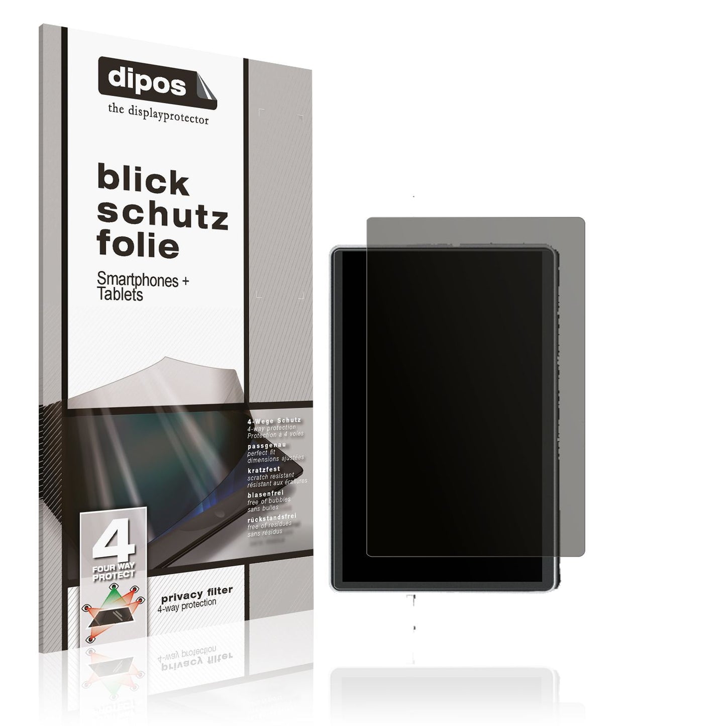 Blickschutzfolie von dipos passend für Qidi Tech Q2, präziser Zuschnitt und blasenfrei montiert