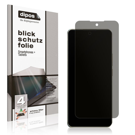 Blickschutzfolie von dipos passend für Realme 13 5G, präziser Zuschnitt und blasenfrei montiert
