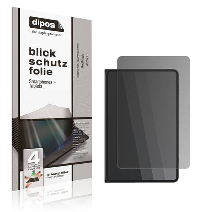Blickschutzfolie von dipos passend für RedMagic Astra 2, präziser Zuschnitt und blasenfrei montiert