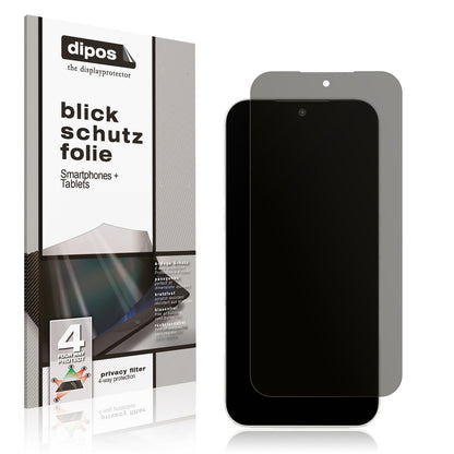 Blickschutzfolie von dipos passend für Redmi K90 Pro Max, präziser Zuschnitt und blasenfrei montiert