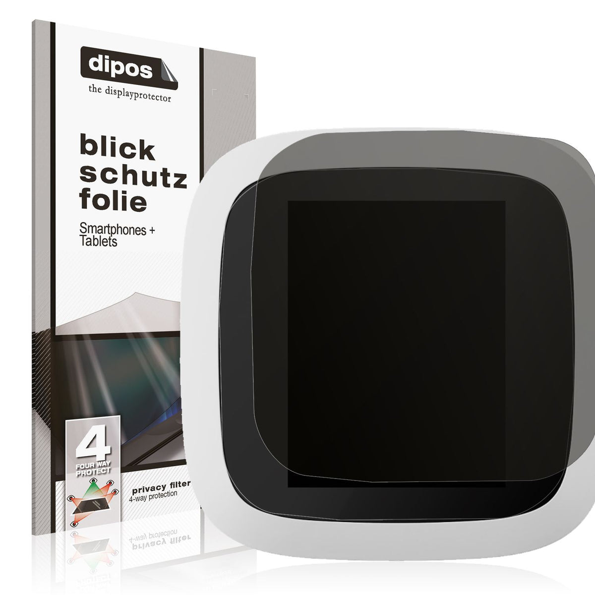 Blickschutzfolie von dipos passend für Revolut Reader, präziser Zuschnitt und blasenfrei montiert