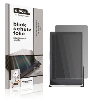 Blickschutzfolie von dipos passend für RiToEasysports V680, präziser Zuschnitt und blasenfrei montiert