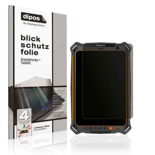 Blickschutzfolie von dipos passend für RugGear RG930i, präziser Zuschnitt und blasenfrei montiert