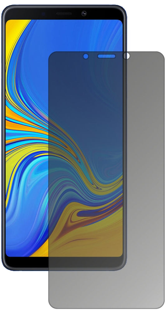 Blickschutzfolie von dipos passend für Samsung Galaxy A9 (2018), präziser Zuschnitt und blasenfrei montiert