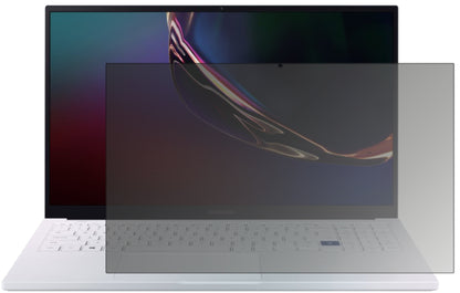 Blickschutzfolie von dipos passend für Samsung Galaxy Book Ion 15.6 Zoll, präziser Zuschnitt und blasenfrei montiert
