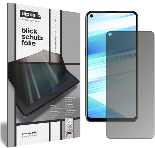 Blickschutzfolie von dipos passend für Samsung Galaxy M40, präziser Zuschnitt und blasenfrei montiert