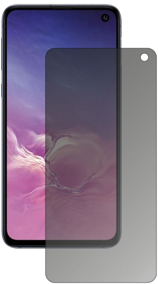 Blickschutzfolie von dipos passend für Samsung Galaxy S10e, präziser Zuschnitt und blasenfrei montiert
