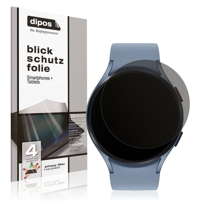 Blickschutzfolie von dipos passend für Samsung Galaxy Watch 5 (44mm), präziser Zuschnitt und blasenfrei montiert