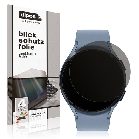 Blickschutzfolie von dipos passend für Samsung Galaxy Watch 5 (44mm), präziser Zuschnitt und blasenfrei montiert