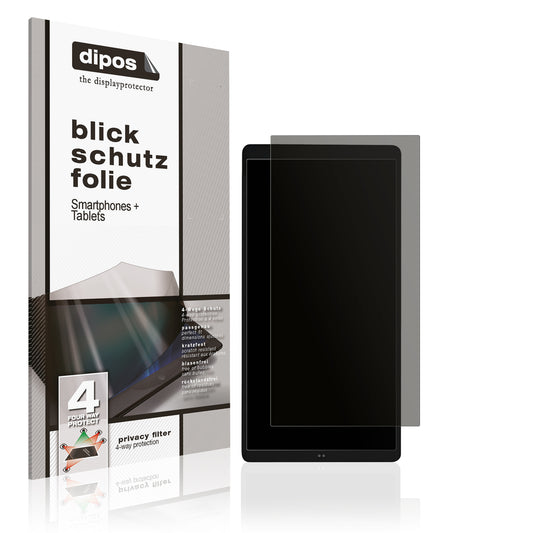 Blickschutzfolie von dipos passend für Shelly Wall Display X2, präziser Zuschnitt und blasenfrei montiert