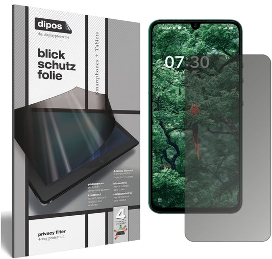 Blickschutzfolie von dipos passend für Smartisan Nut Pro 3, präziser Zuschnitt und blasenfrei montiert