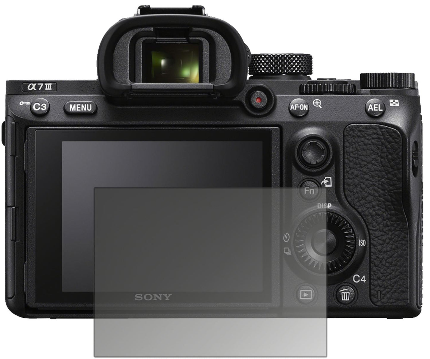 Blickschutzfolie von dipos passend für Sony Alpha 7C, präziser Zuschnitt und blasenfrei montiert