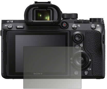 Blickschutzfolie von dipos passend für Sony Alpha 7C, präziser Zuschnitt und blasenfrei montiert