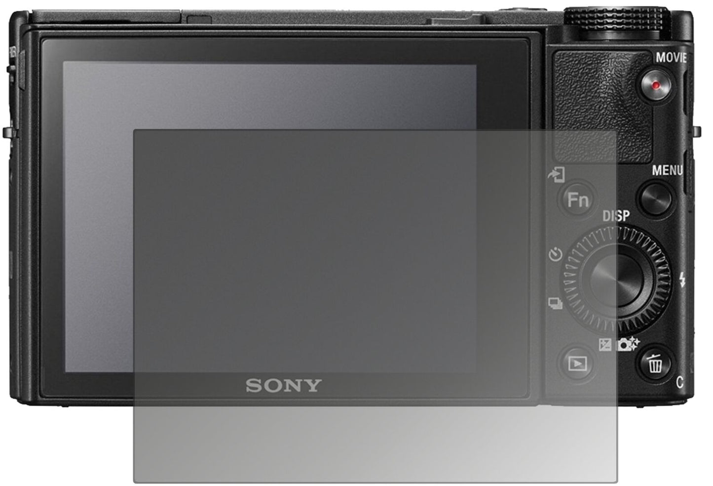 Blickschutzfolie von dipos passend für Sony Cyber-Shot DSC-RX 1R, präziser Zuschnitt und blasenfrei montiert