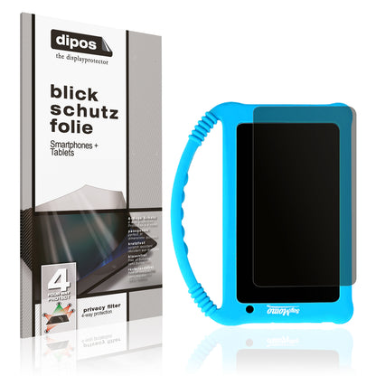 Blickschutzfolie von dipos passend für SoyMomo Tablet Lite 2.0, präziser Zuschnitt und blasenfrei montiert