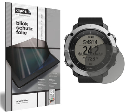 Blickschutzfolie von dipos passend für Suunto Traverse, präziser Zuschnitt und blasenfrei montiert
